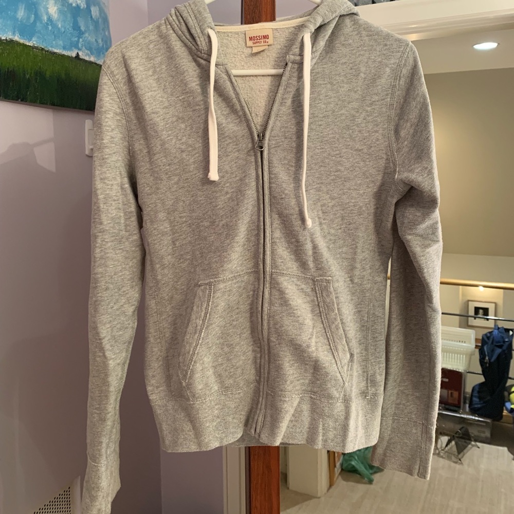 Gray Zip Up Hoodie